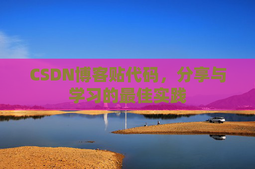 CSDN博客贴代码，分享与学习的最佳实践